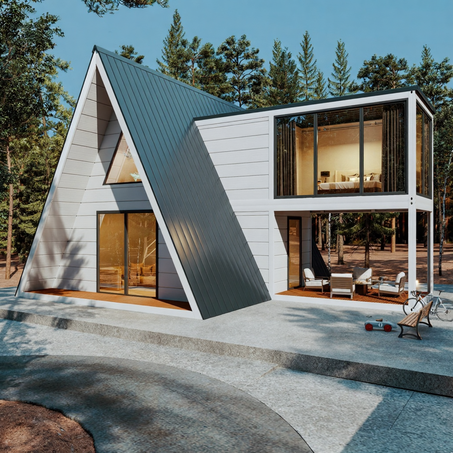 Achelos A-Frame Prefab House (DIY Structural Kit)