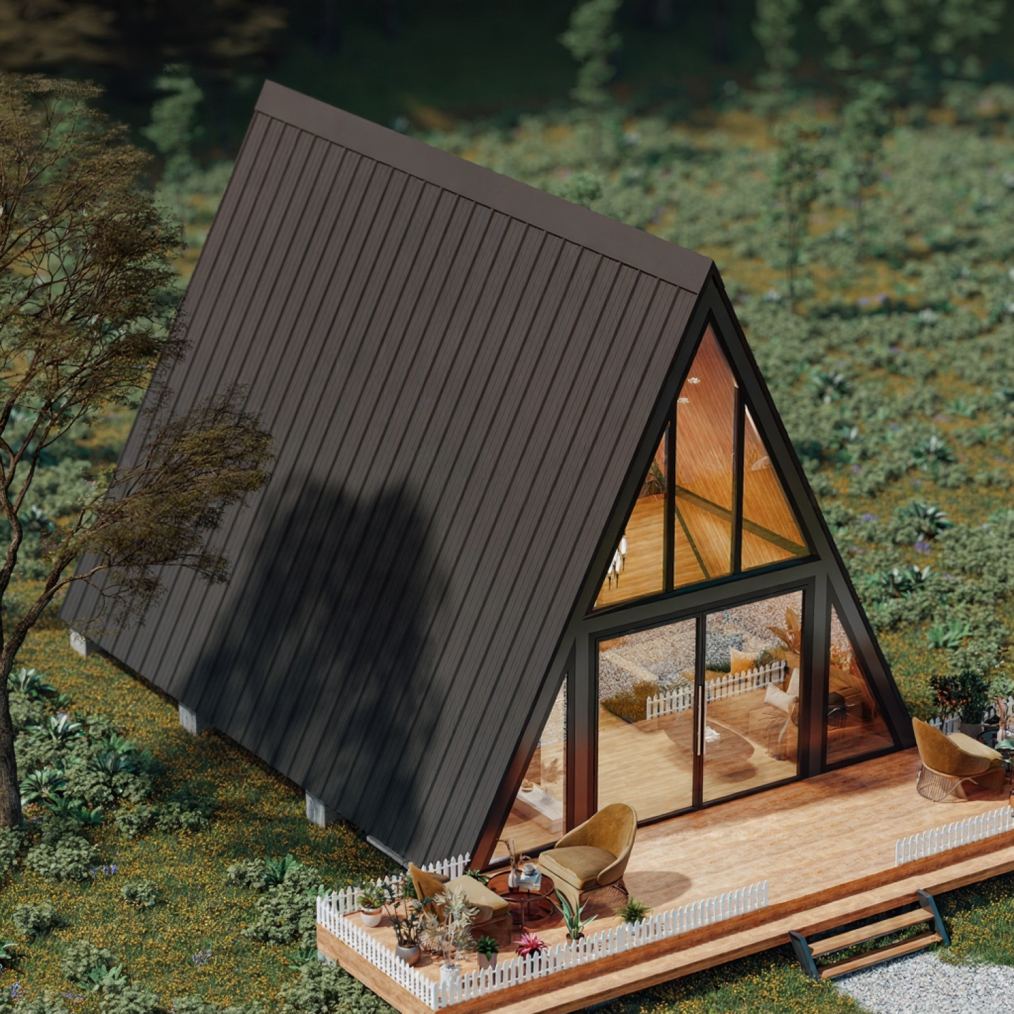 Achelos A-Frame Prefab House (DIY Structural Kit)