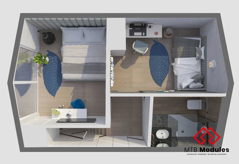 MTB FOUR Barn House (70 sqm, 3 bdr)