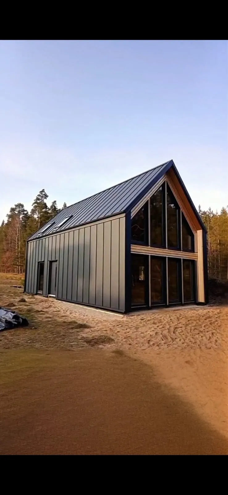MTB SEVEN Barn House (120 sqm, 2 storey, open-plan shell)