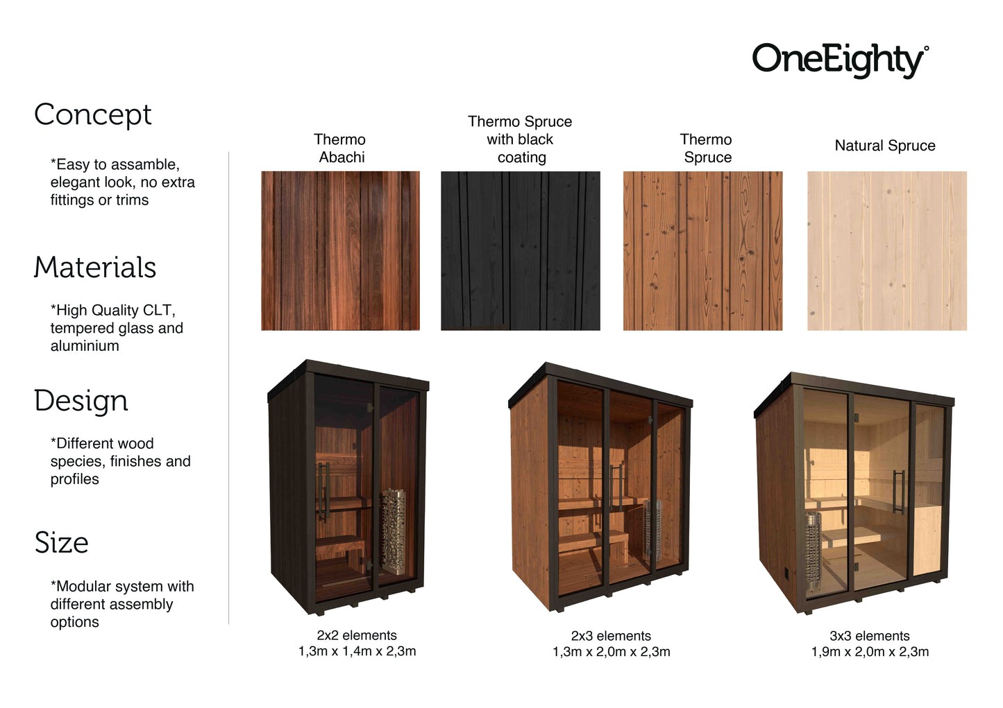 OneEighty° Outdoor Sauna L