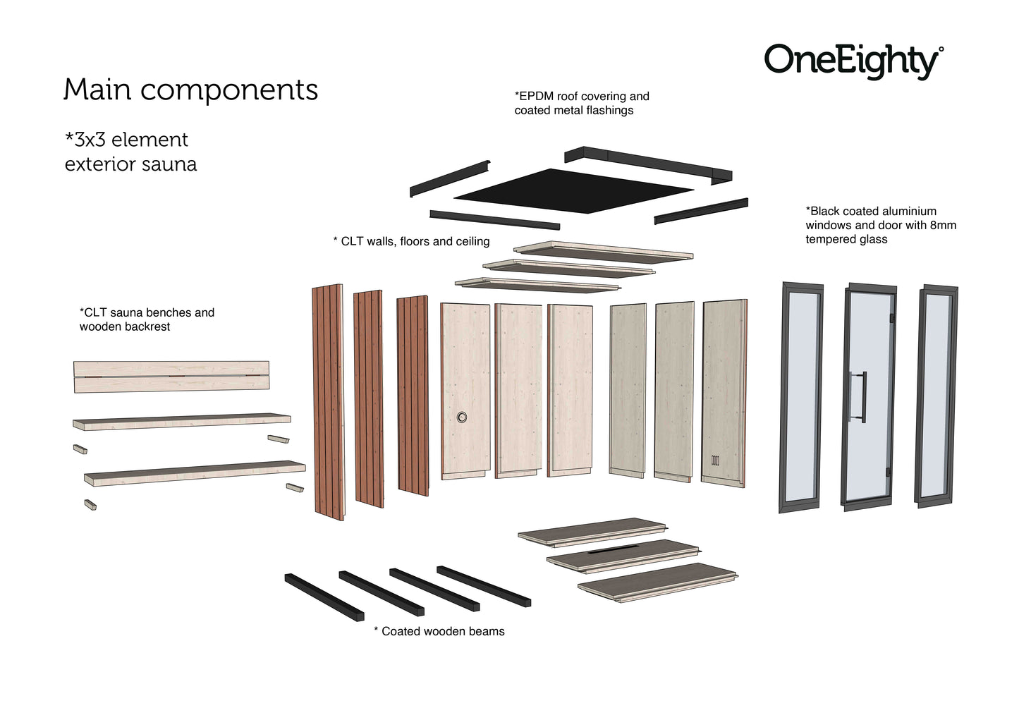 OneEighty° Outdoor Sauna L