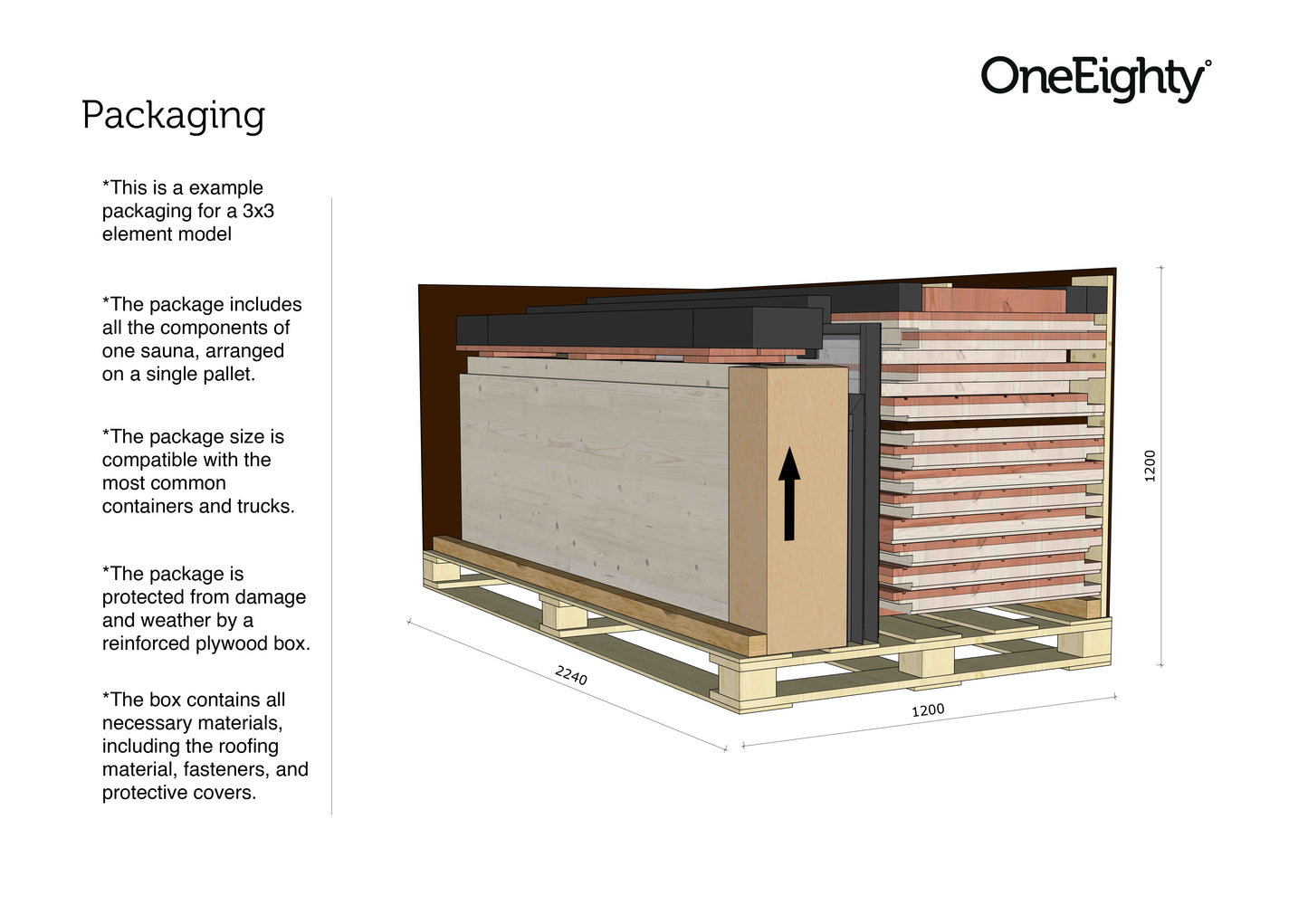 OneEighty° Outdoor Sauna L