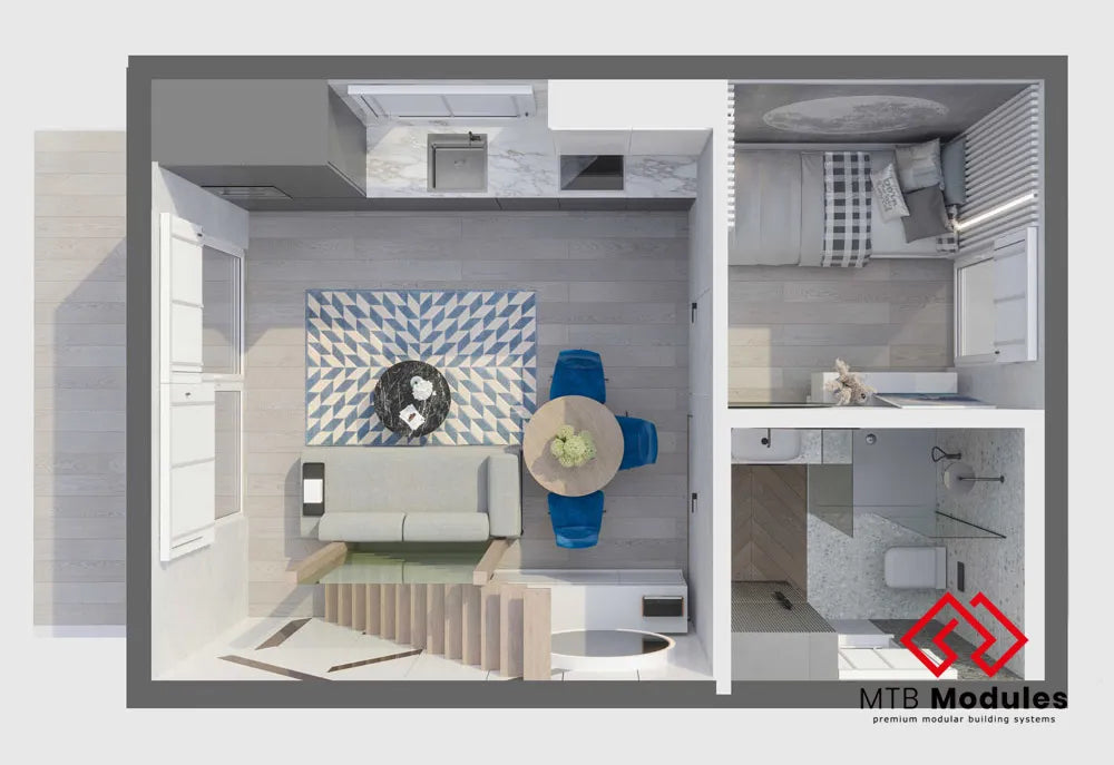 MTB FOUR Barn House (70 sqm, 3 bdr)