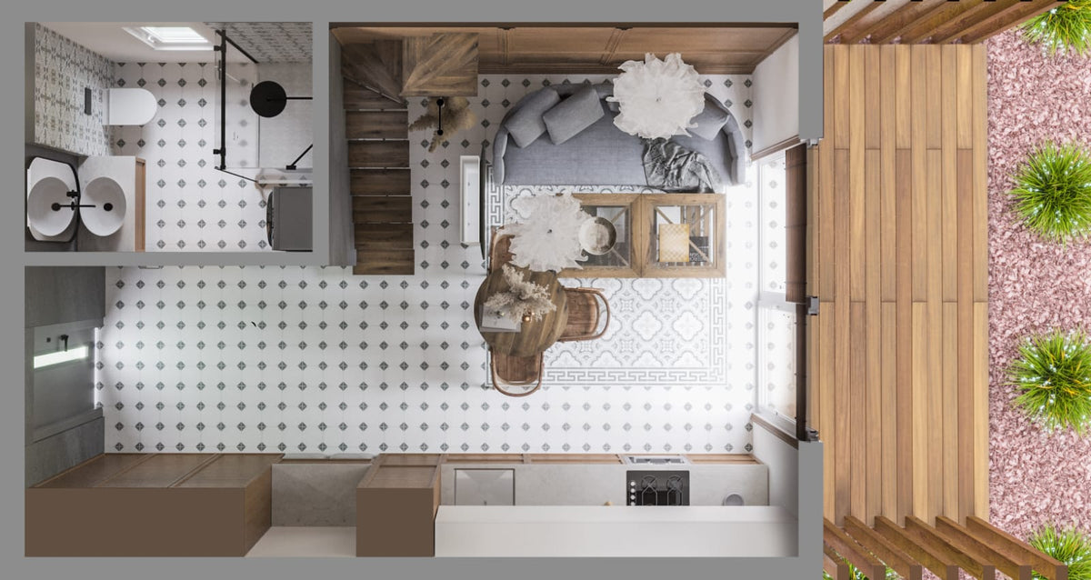 MTB ONE PLUS Barn House (42.8 sqm, 1 bdr mezzanine)