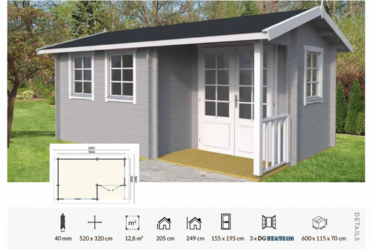 Kleftiko Log Garden Villa