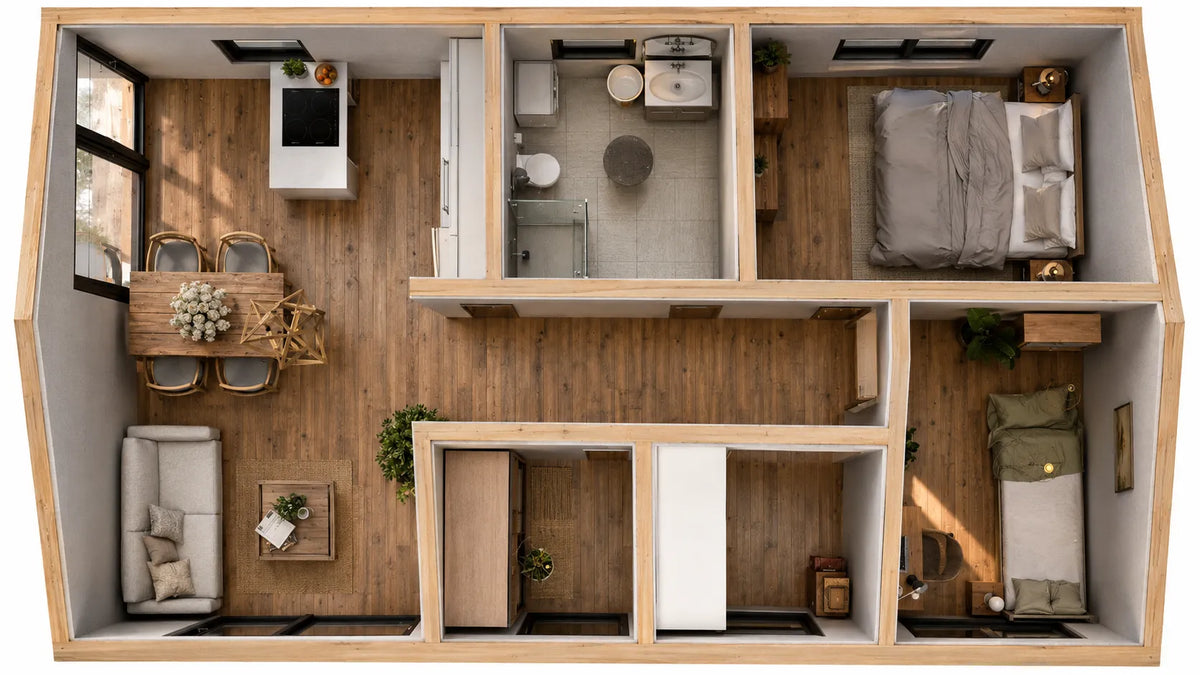 MTB 70 Barn House (70 sqm, 2 bdr)