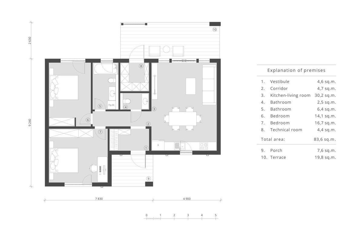 Gaia Luxury Villa (83.6 sqm, 2 bdr)